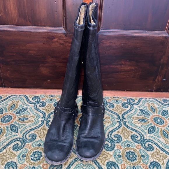Frye Phillip harness boots Sz 6m black - Picture 2 of 8
